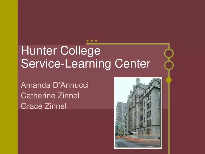 hunter college service learning center