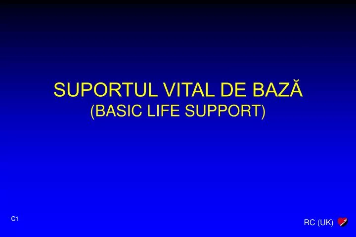 suportul vital de baz basic life support