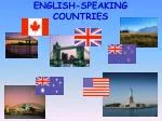 ENGLISH-SPEAKING COUNTRIES - slide 1