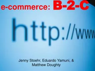e-commerce: B-2-C