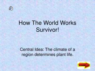 How The World Works Survivor!