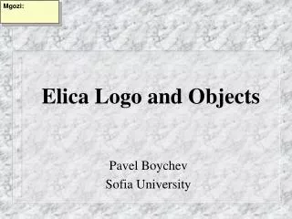 Elica Logo and Objects