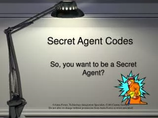 Secret Agent Codes
