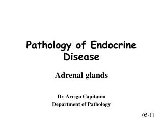Pathology of Endocrine Disease