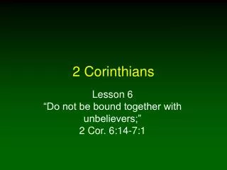 2 Corinthians