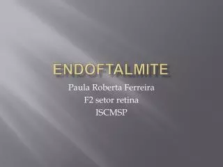 endoftalmite