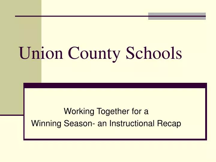 union county schools