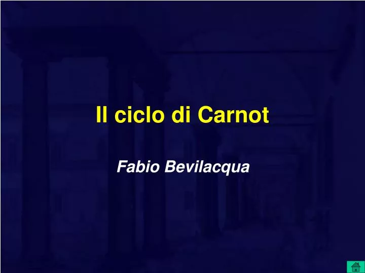 il ciclo di carnot