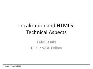 Localization and HTML5: Technical Aspects