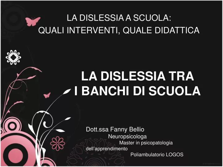 la dislessia tra i banchi di scuola