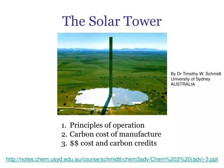 the solar tower