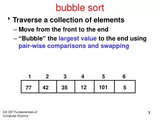 bubble sort