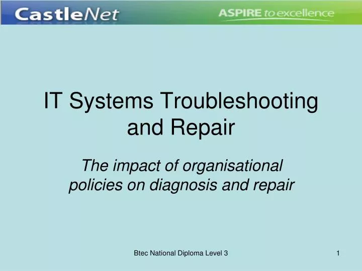 it systems troubleshooting and repair