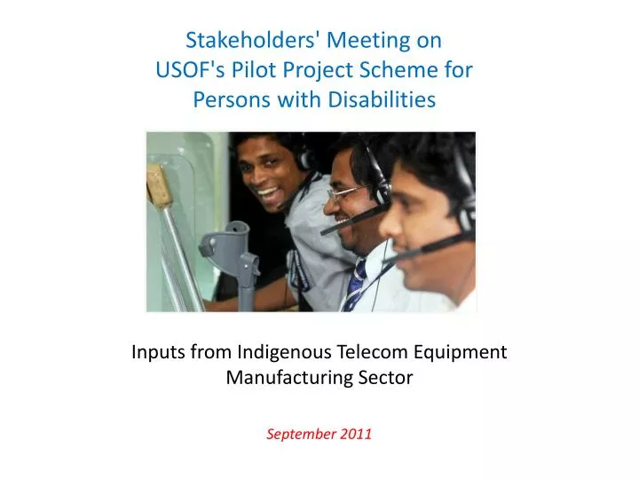 inputs from indigenous telecom equipment manufacturing sector september 2011