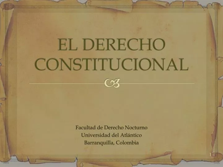 el derecho constitucional