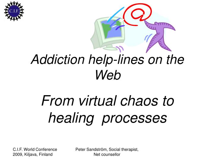 addiction help lines on the web