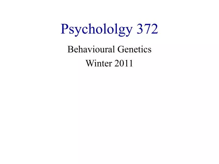 psychololgy 372