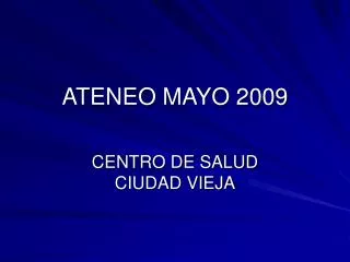 ateneo mayo 2009