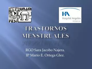 trastornos menstruales