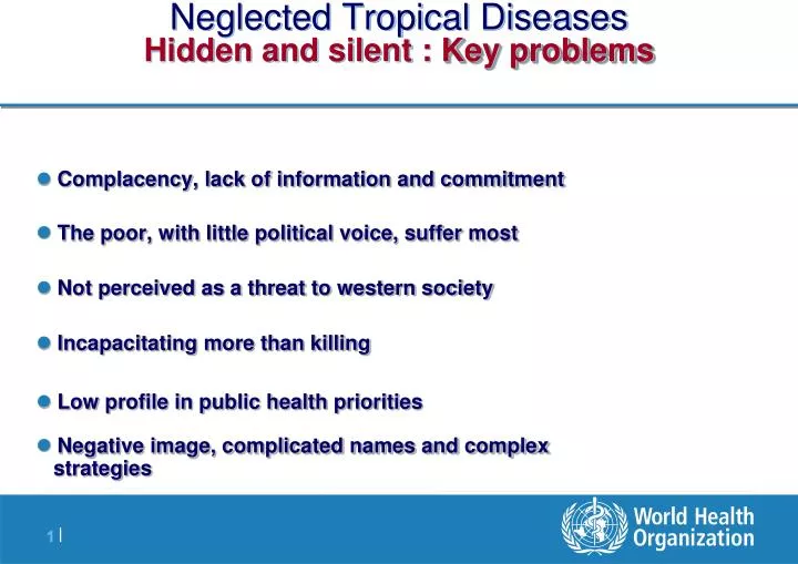 neglected tropical diseases hidden and silent key problems