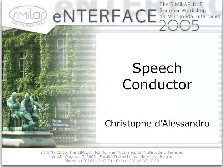 speech conductor