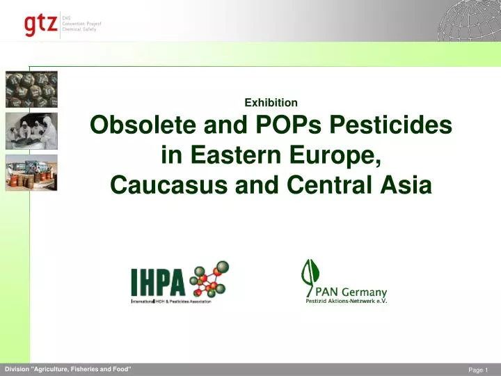 exhibition obsolete and pops pesticides in eastern europe caucasus and central asia