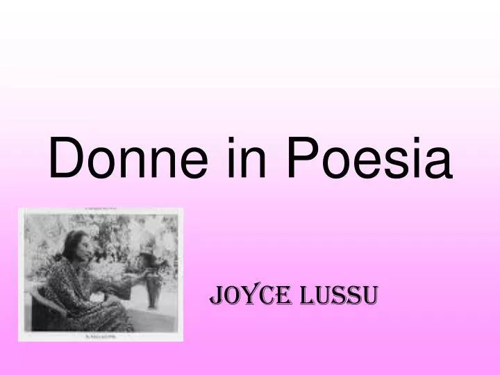 donne in poesia