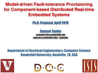 Model-driven Fault-tolerance Provisioning for Component-based Distributed Real-time Embedded Systems