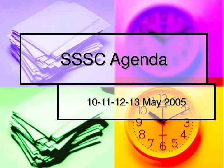 sssc agenda