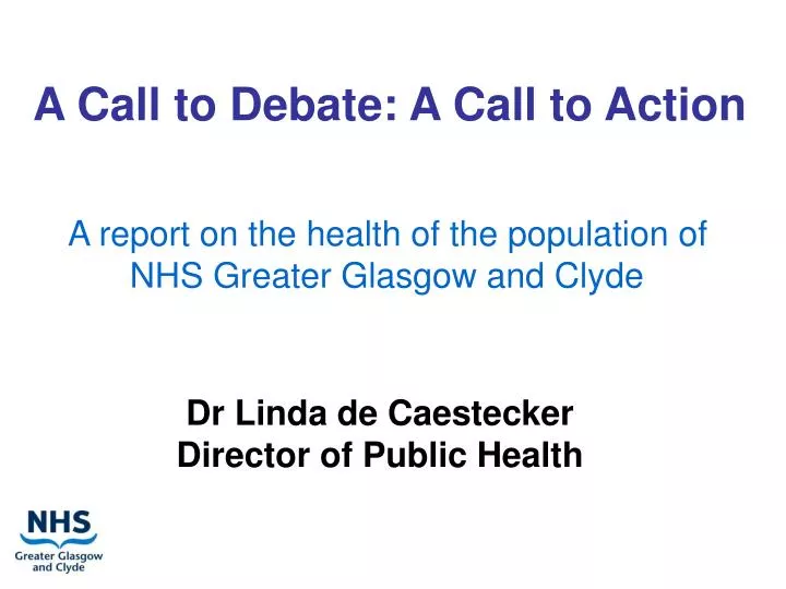 a call to debate a call to action