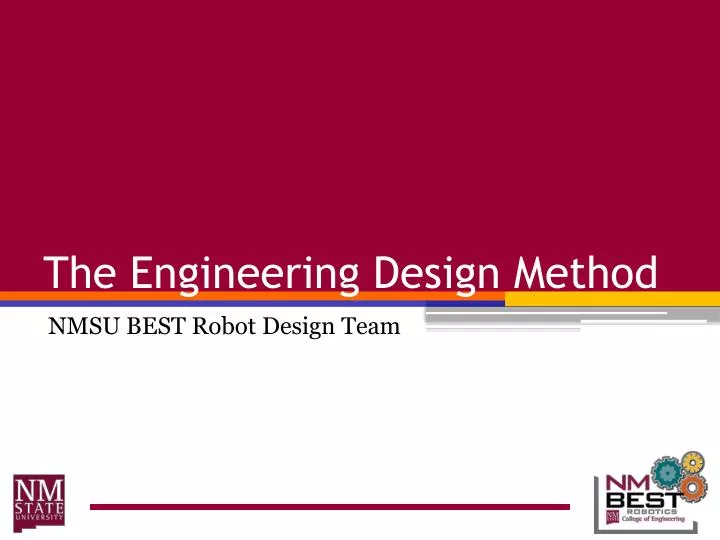the engineering design method