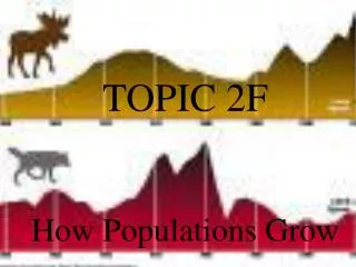 TOPIC 2F How Populations Grow