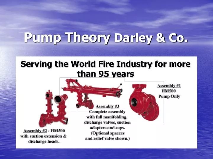 pump theory darley co serving the world fire industry for more than 95 years