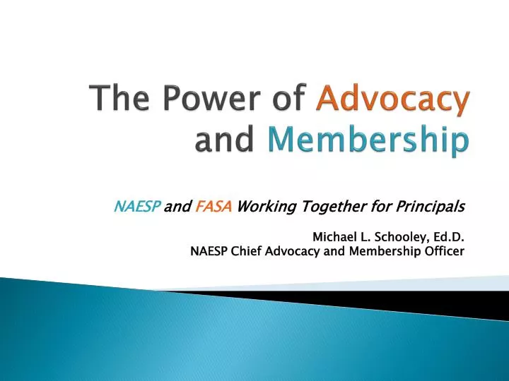 the power of advocacy and membership