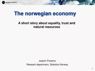 The norwegian economy