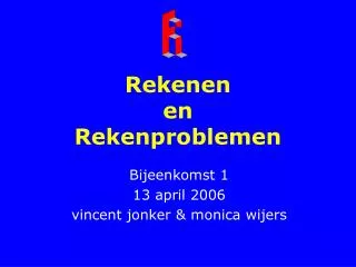rekenen en rekenproblemen