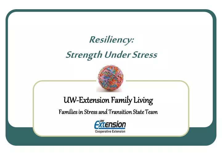 resiliency strength under stress