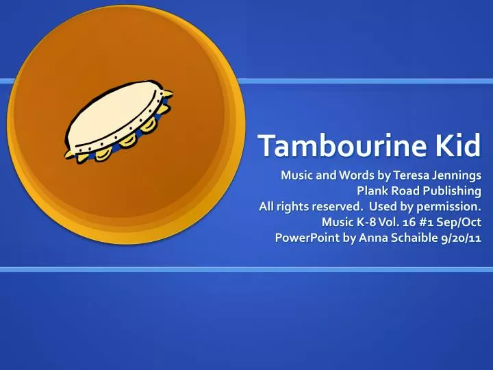tambourine kid
