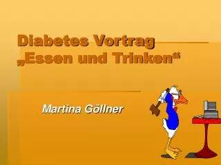 Diabetes Vortrag „Essen und Trinken“