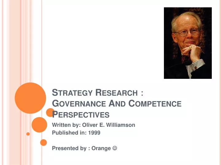 strategy research governance and competence perspectives