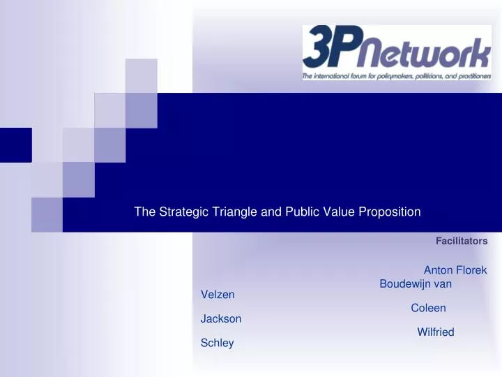 the strategic triangle and public value proposition