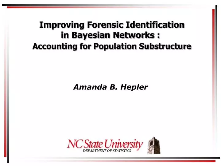 improving forensic identification in bayesian networks accounting for population substructure