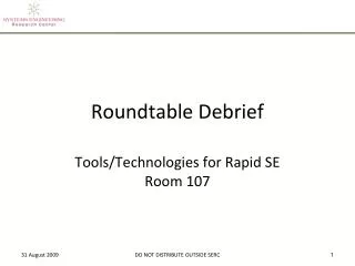 Roundtable Debrief