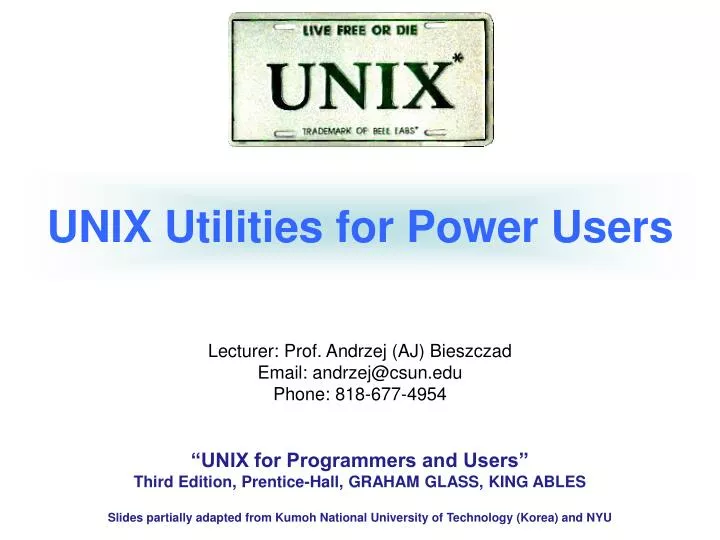 unix utilities for power users