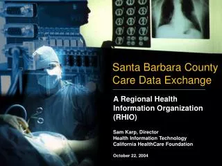 Santa Barbara County Care Data Exchange