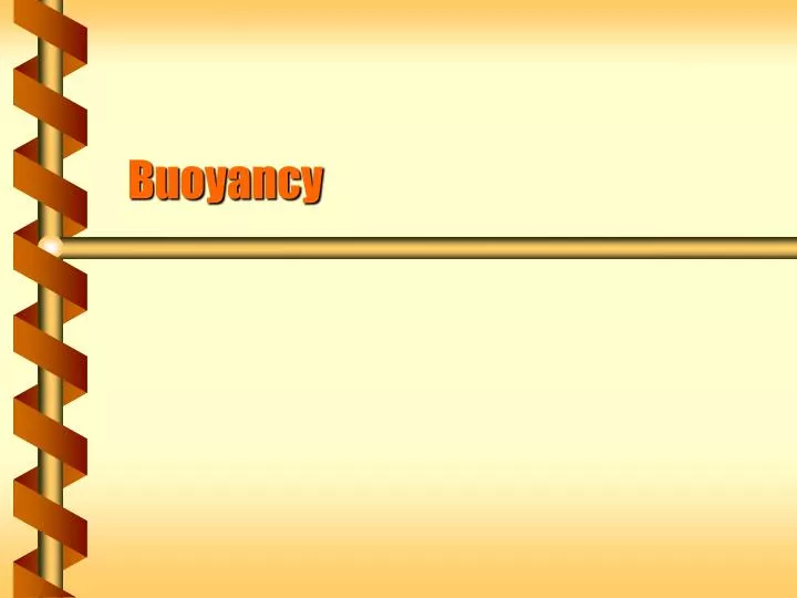 buoyancy