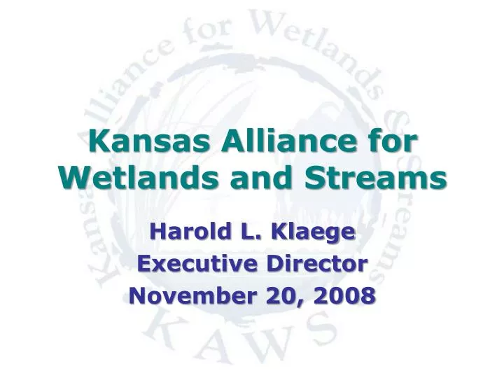 kansas alliance for wetlands and streams
