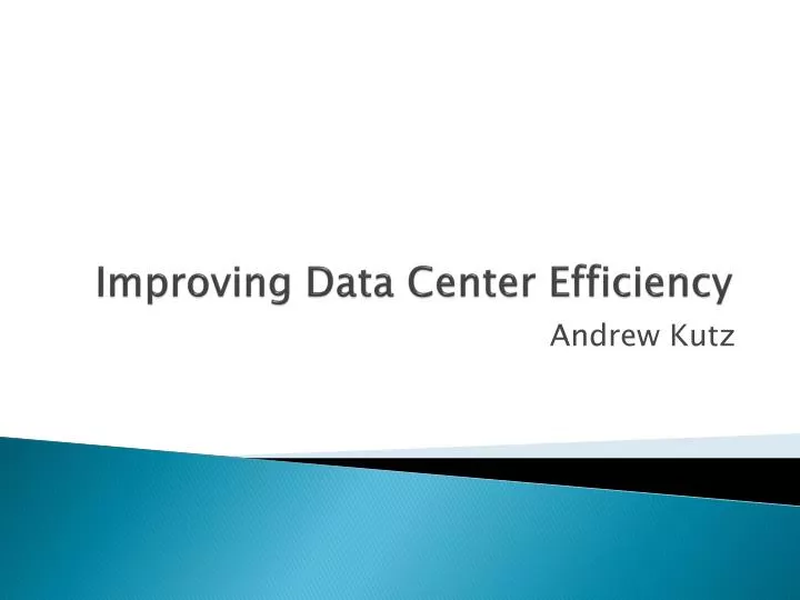 improving data center efficiency
