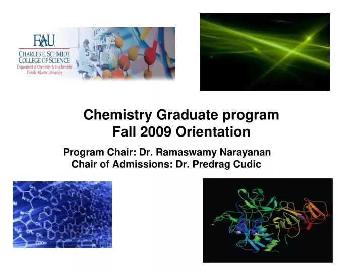 chemistry graduate program fall 2009 orientation