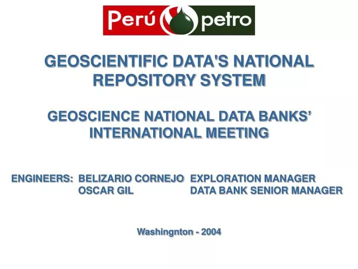 geoscientific data s national repository system